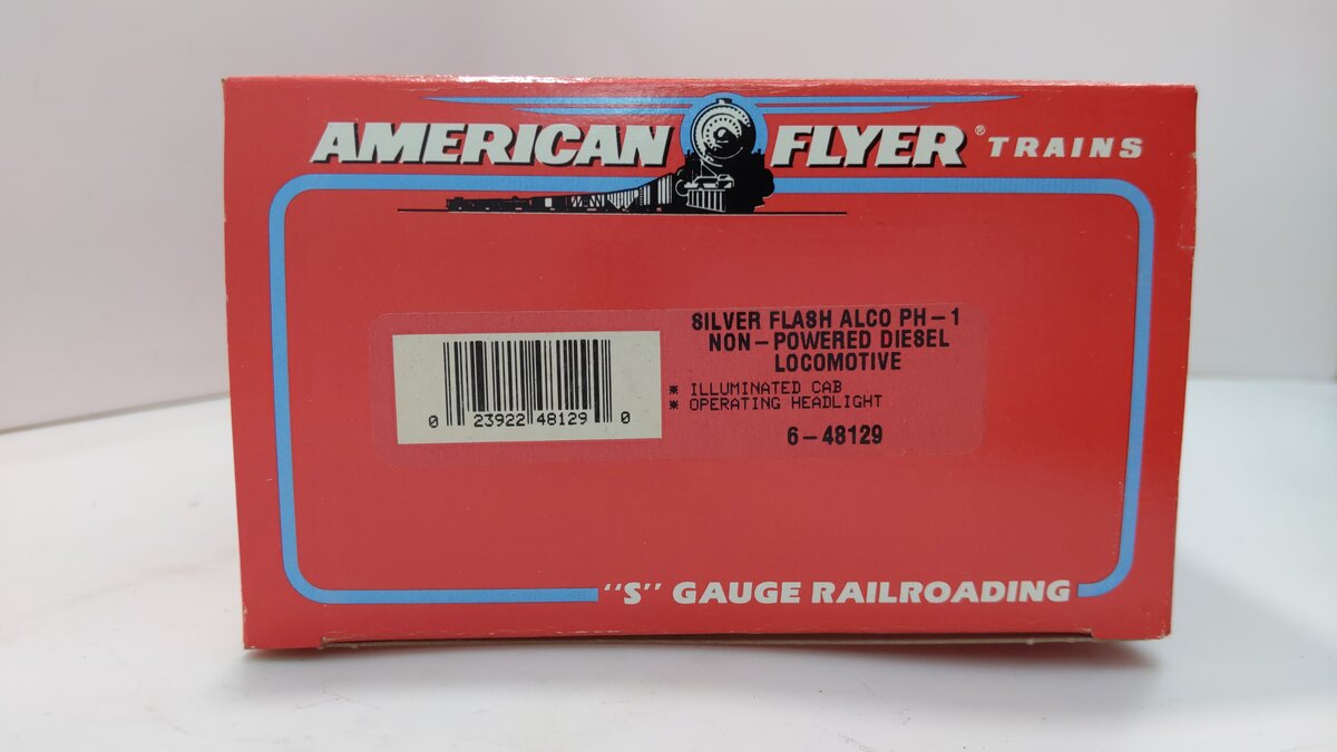 American Flyer 6-48129 S Silver Flash Alco PA1 Dummy Diesel Locomotive LN/Box