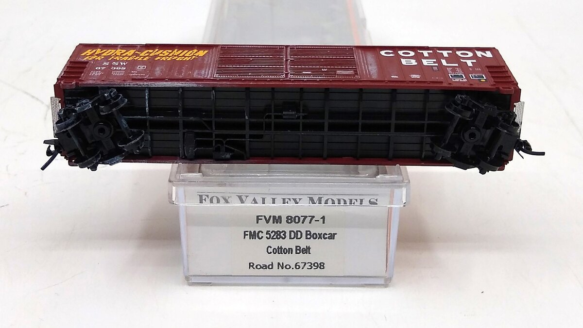 Fox Valley Models 8077-1 N SSW Cotton Belt FMC 5283 DD Boxcar #67398 LN/Box
