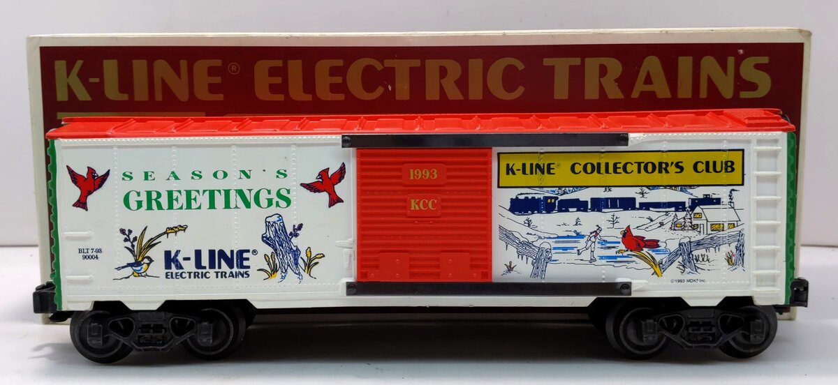 K-Line K90004 O Gauge K-Line Collector's Club 1993 Christmas Boxcar LN/Box