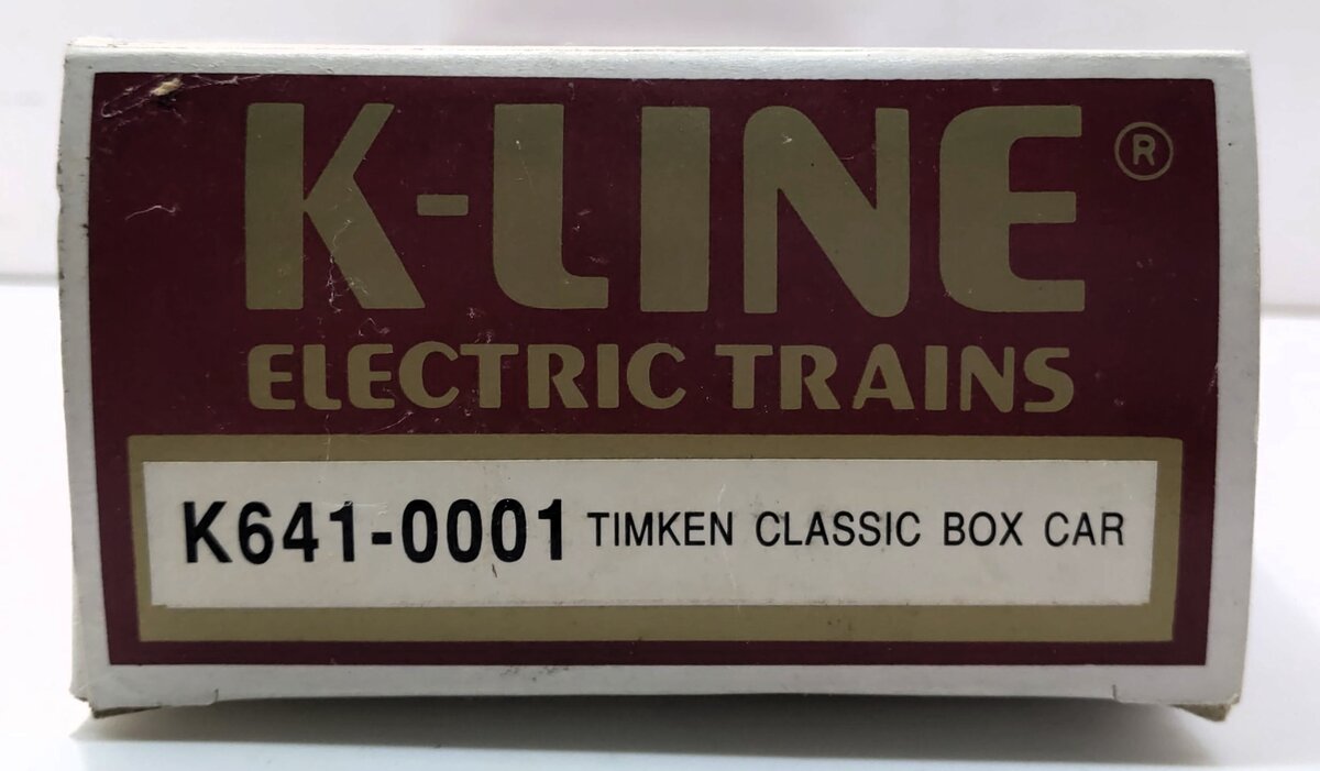 K-Line K641-0001 O Gauge Timken® Classic Boxcar LN/Box