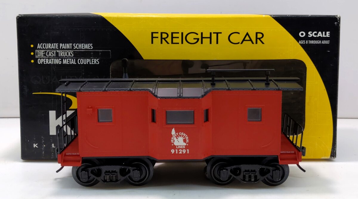 K-Line K614-1232 O CNJ Bay Window Caboose #91291 LN/Box