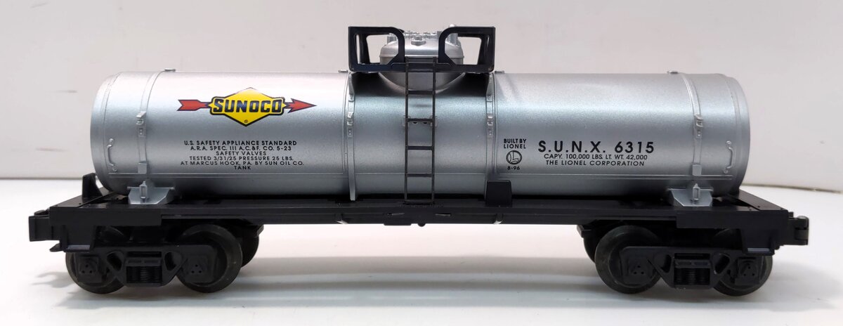 Lionel 6-19607 O Sunoco Single Dome Tank Car #6315 LN/Box