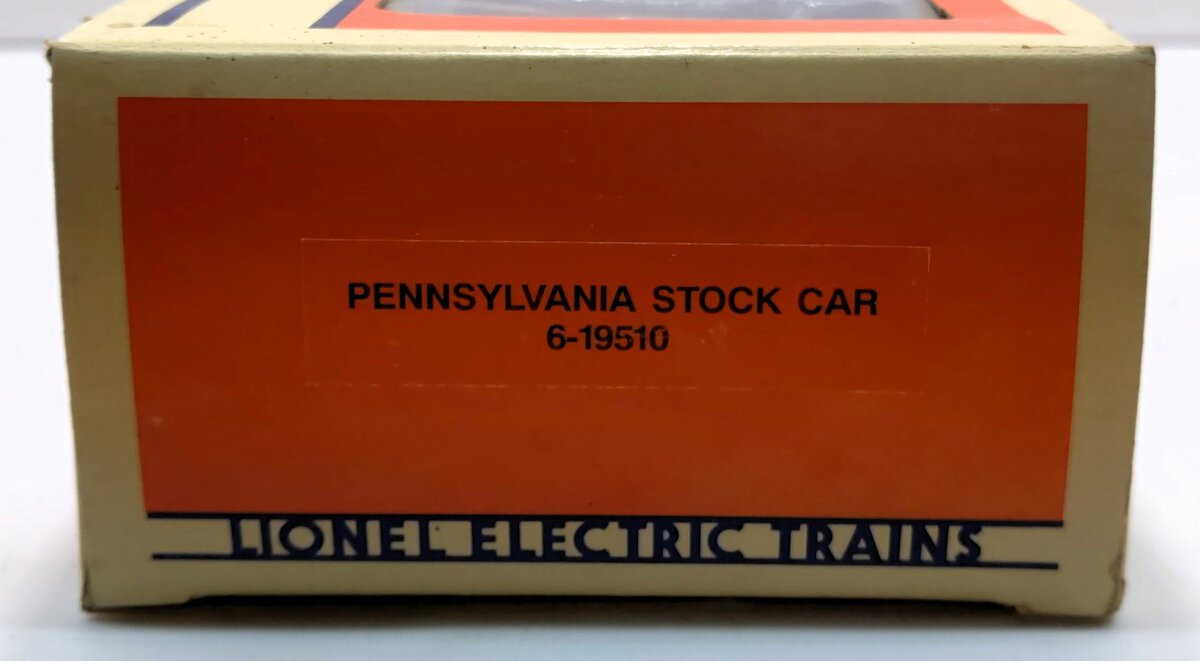 Lionel 6-19510 O Gauge Pennsylvania Railroad Stock Car #19510 LN/Box