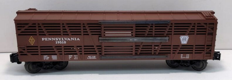 Lionel 6-19510 O Gauge Pennsylvania Railroad Stock Car #19510 LN/Box