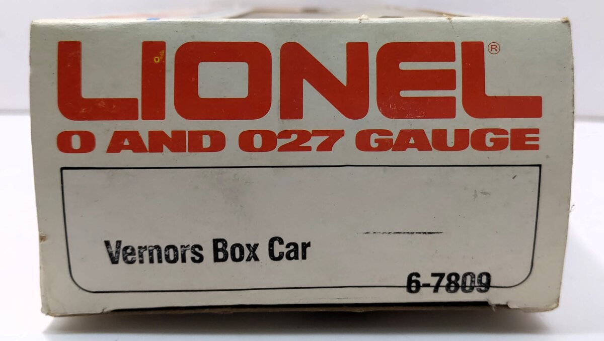 Lionel 6-7809 O Gauge Vernors Boxcar #7809 LN/Box