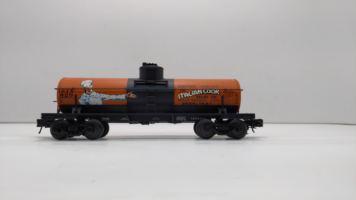 Atlas 8641 O Gauge Italian Cook 8,000 Gallon Tank Car #429 - 3-Rail