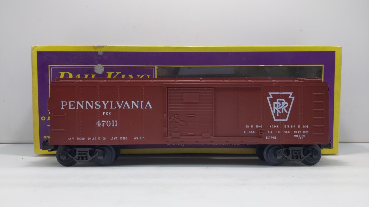 MTH 20-7400 O Gauge Pennsylvania Boxcar #47011 LN/Box