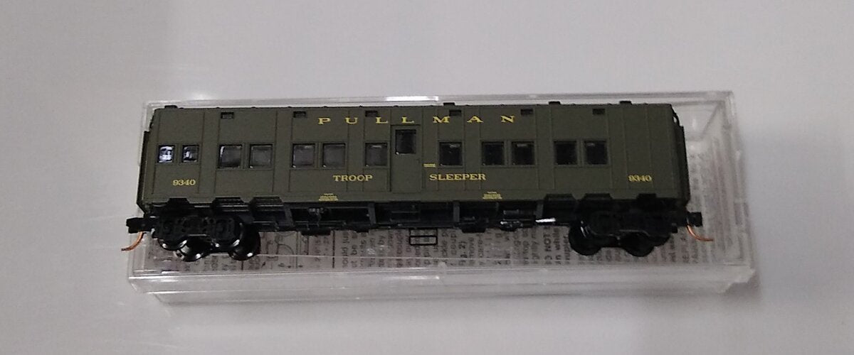Micro-Trains 11600015 N US Office of Defense Trans 50' Troop Sleeper Car #9340 NIB