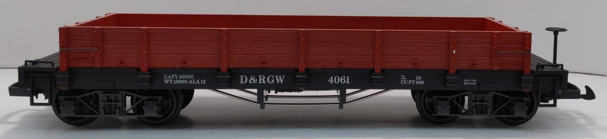 LGB 4061 G DRG&W Low-Sided Gondola EX/Box