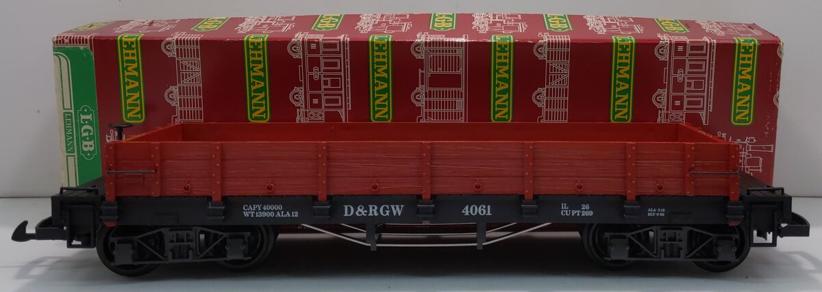 LGB 4061 G DRG&W Low-Sided Gondola EX/Box