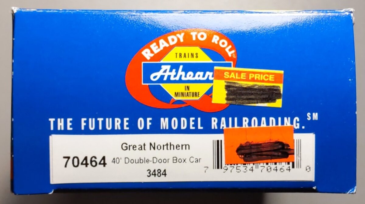 Athearn 70464 HO Scale GN 40' Double Door Boxcar #3484