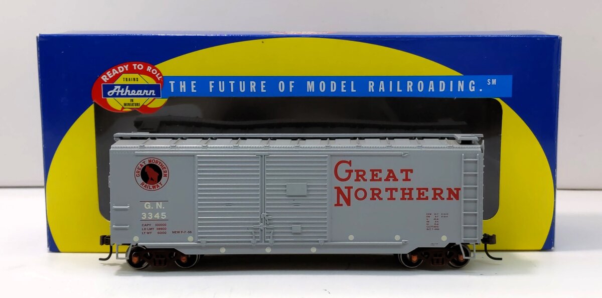 Athearn 70463 HO Great Northern 40' Double-Door Box Car #3345