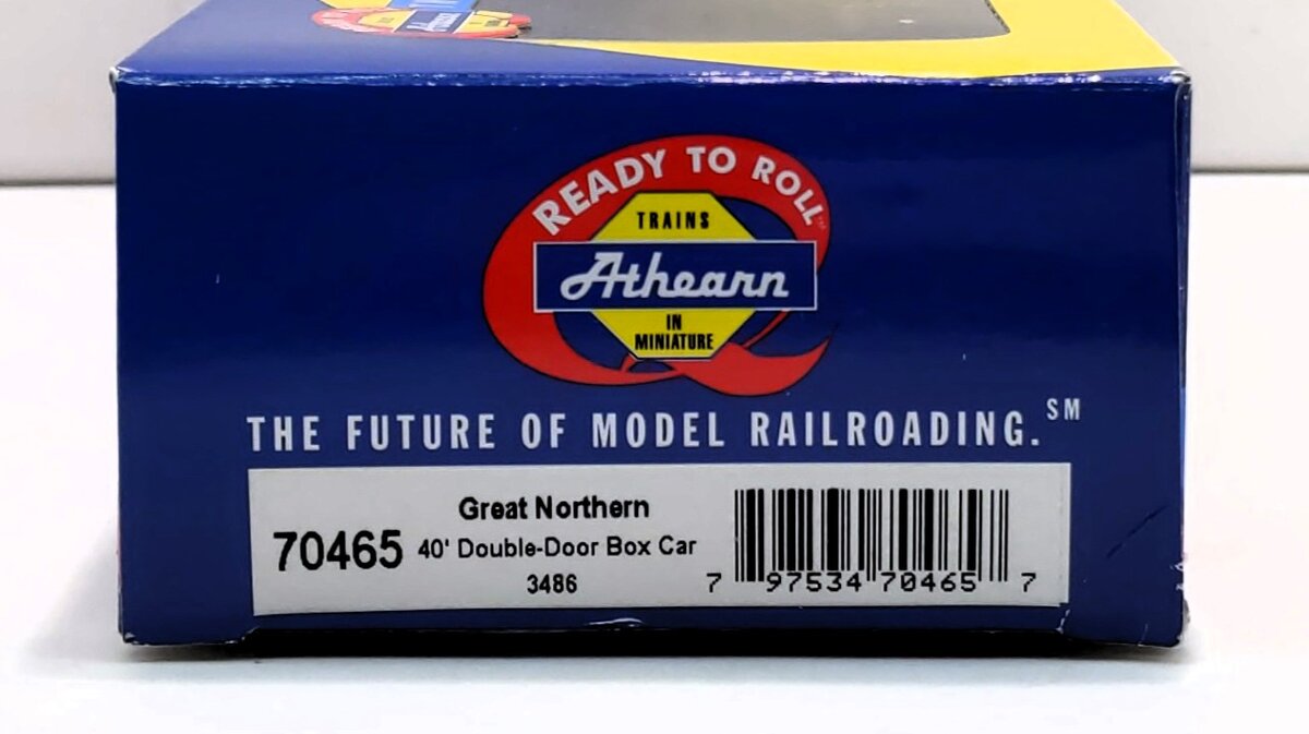 Athearn 70465 HO Scale Great Northern 40' Double Door Boxcar #3486