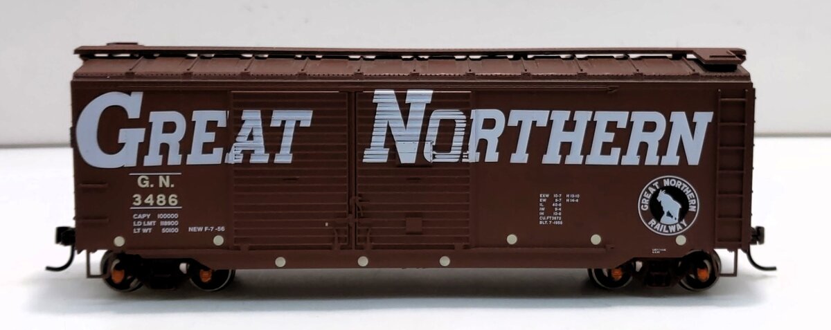 Athearn 70465 HO Scale Great Northern 40' Double Door Boxcar #3486