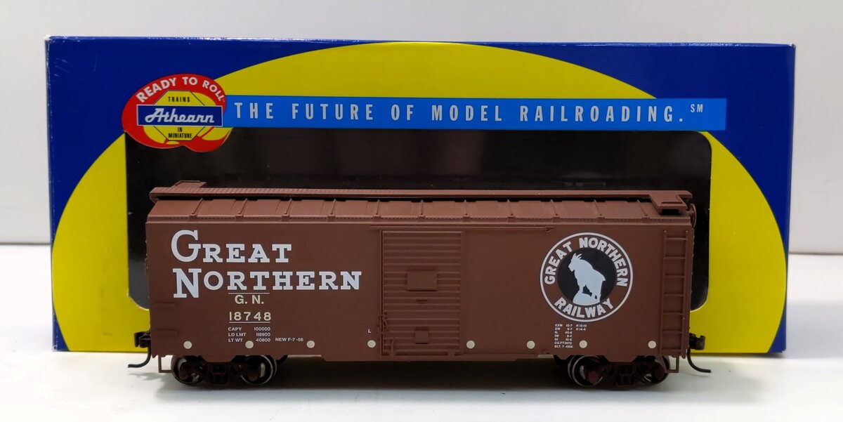 Athearn 70468 HO Scale Great Northern 40' Box Car #18748