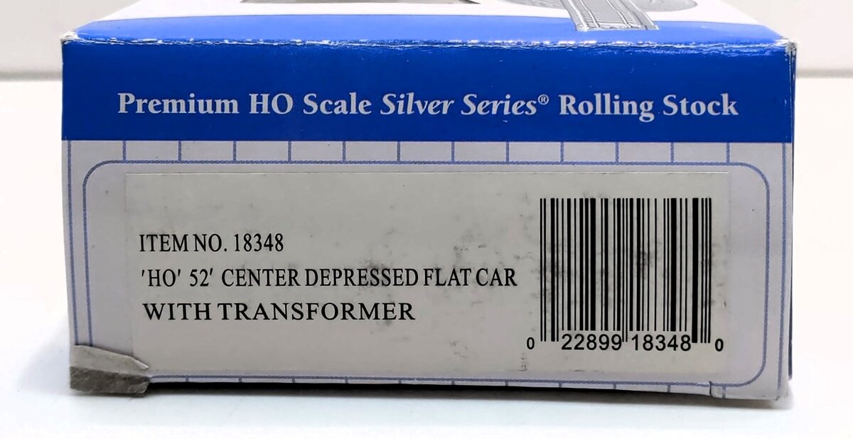 Bachmann 18348 HO 52' Depressed Center Flat Car with Transformer LN/Box