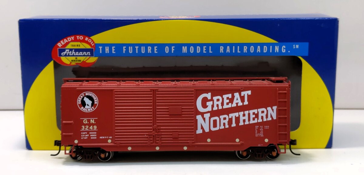 Athearn 70461 HO Great Northern 40' Double-Door Box Car #3249