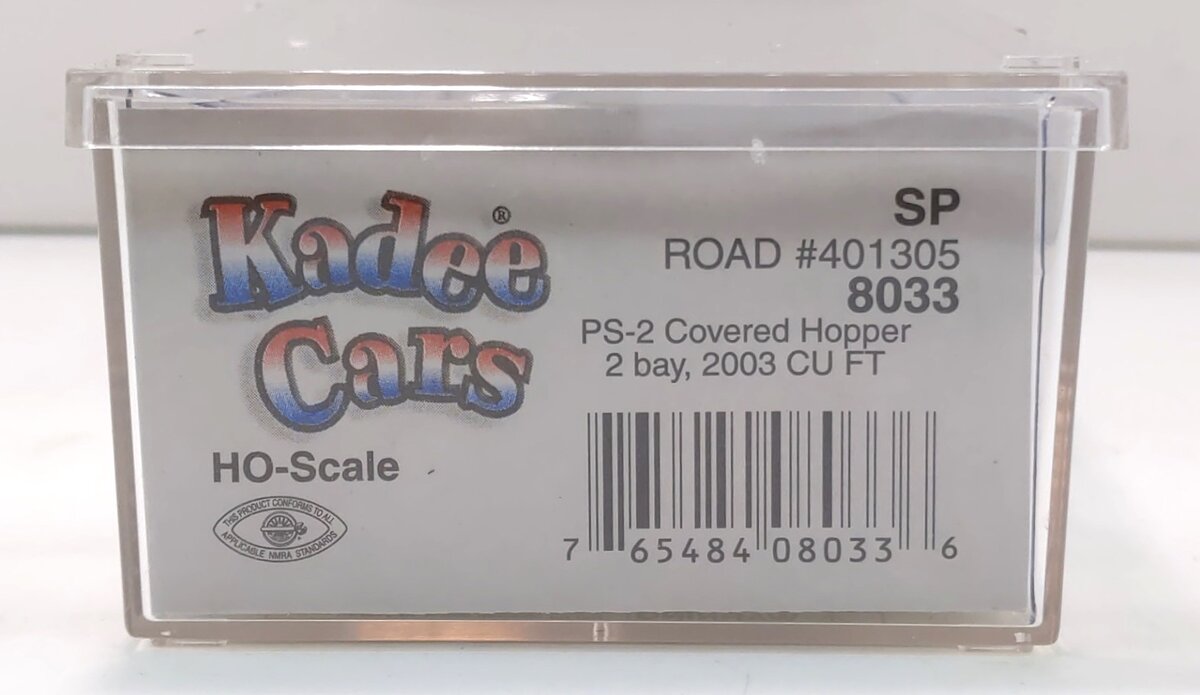 Kadee 8033 HO Southern Pacific PS-2 2-Bay Covered Hopper #401305