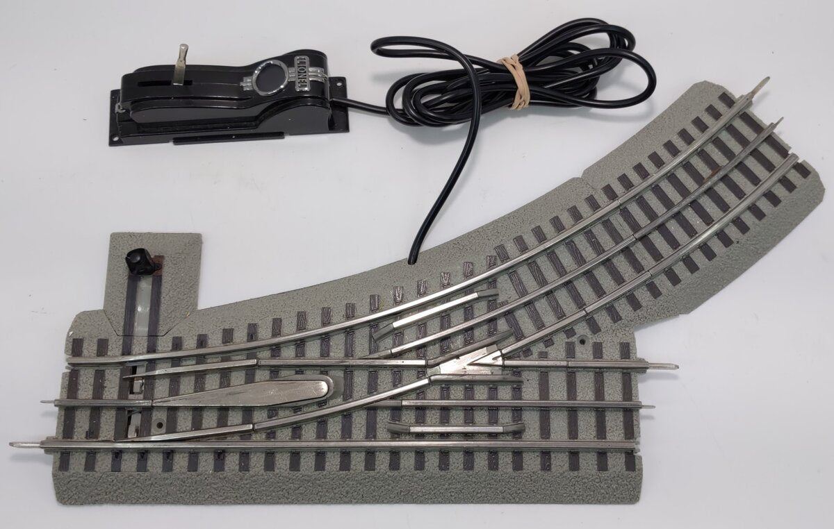 Lionel 6-12045 O36 Left Hand Remote-Control FasTrack Curved Switch Turnout EX/Box