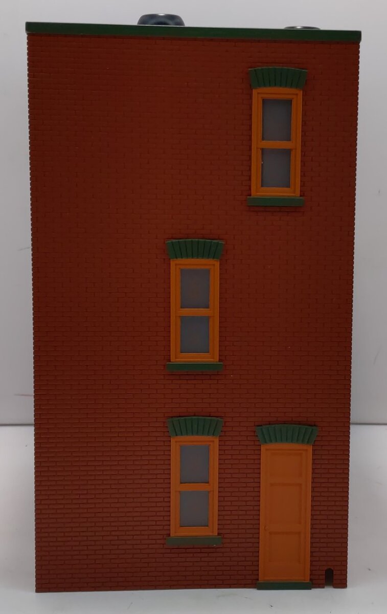 MTH 30-90374 Miner Red Brick W/Black Shutters 3-Story Town House # 2