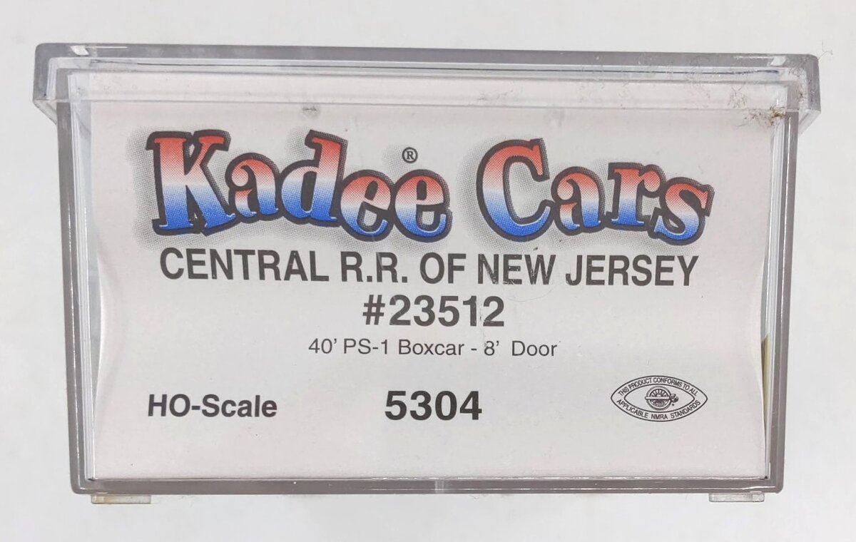 Kadee 5304 HO Central Railroad of New Jersey PS-1 40' Boxcar #23512 LN/Box