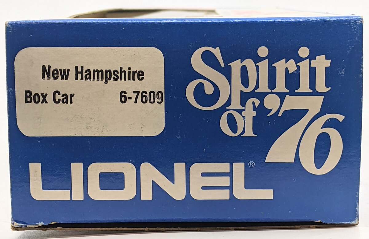 Lionel 6-7609 O Gauge State of New Hampshire Boxcar #7609 LN/Box