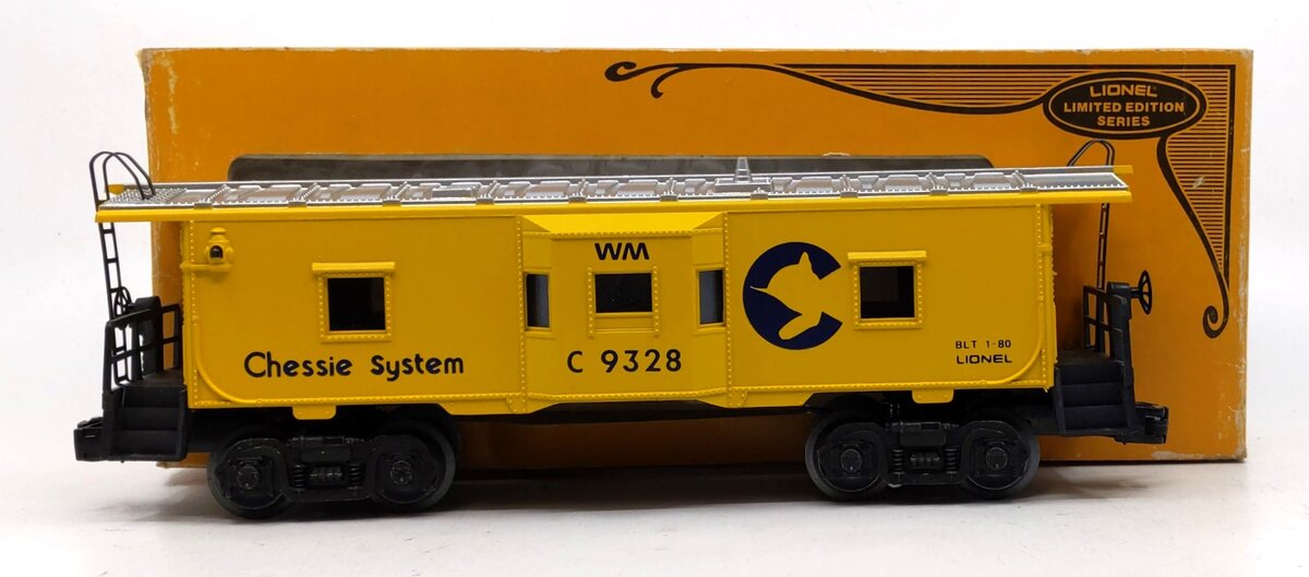 Lionel 6-9328 O Gauge Chessie Bay Window Caboose LN/Box