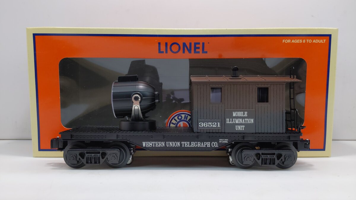 Lionel 6-36521 O Gauge LRRC Western Union Telegraph Co. Searchlight Caboose LN/Box