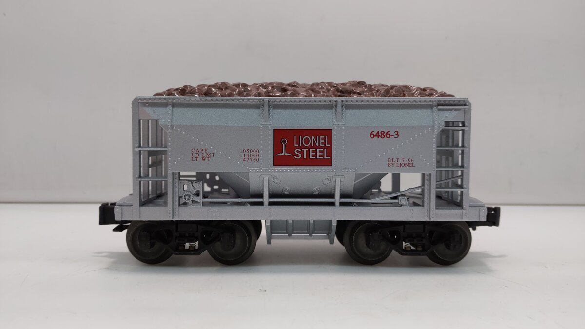 Lionel 6-51502 O Gauge 6486-3 Lionel Steel Die-cast Ore Car LN/Box