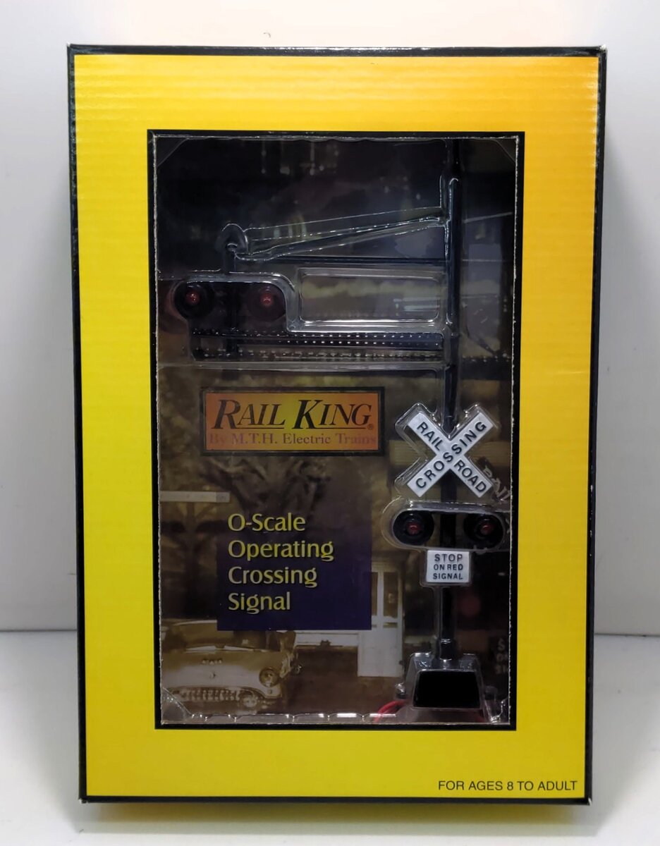 MTH 30-11010 O Scale Operating Crossing Signal LN/Box