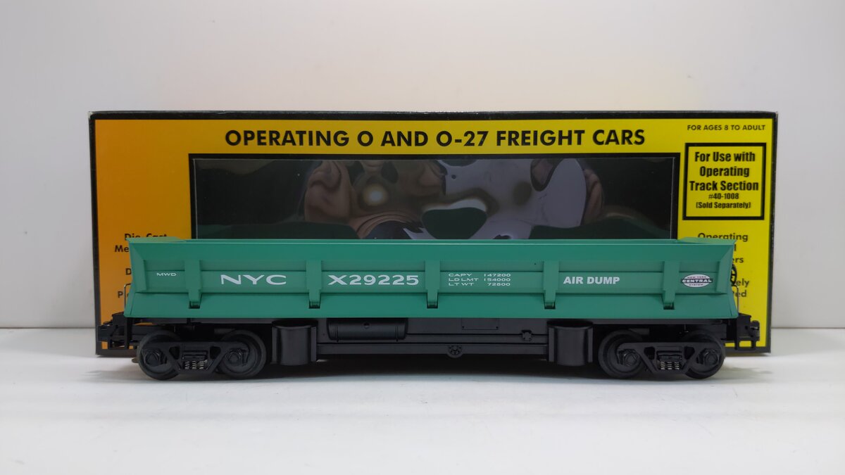 MTH 30-7941 O Gauge New York Central Dump Car #X29225 w/Operating Bay LN/Box