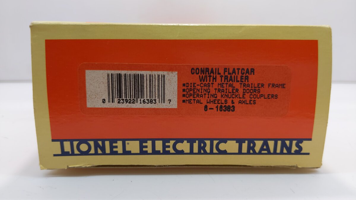 Lionel 6-16383 O Gauge Conrail Flatcar w/Trailer LN/Box