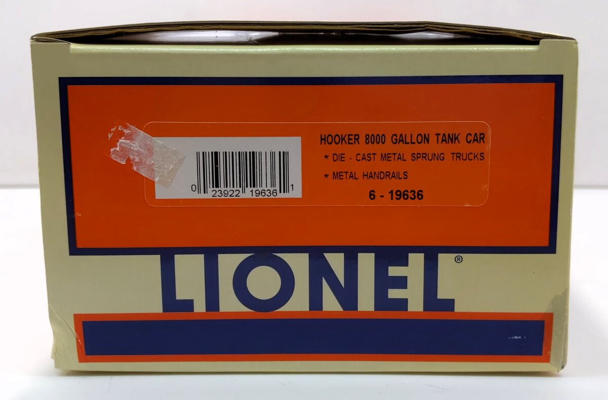 Lionel 6-19636 O Gauge Hooker 8,000 Gallon Single Dome Tank Car LN/Box