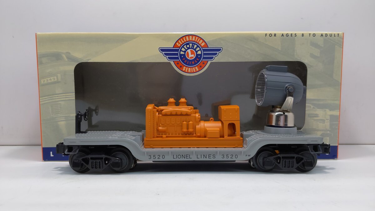 Lionel 6-26768 O Gauge Operating Searchlight Car #3520 LN/Box