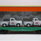 Lionel 6-17551 O Gauge New York Central Flatcar w/Two Pickup Trucks NIB
