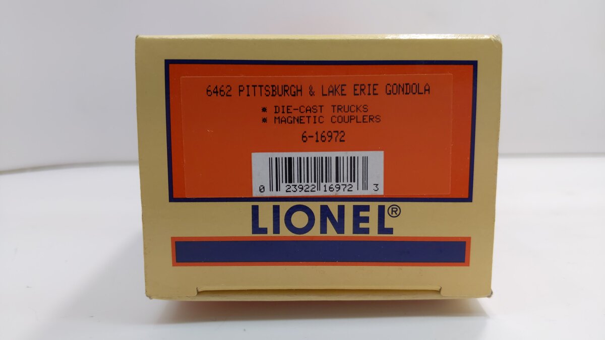 Lionel 6-16972 O Gauge Pittsburgh & Lake Erie Gondola #6462 LN/Box