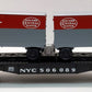 Lionel 6-26044 O Gauge New York Central Flatcar #506089 with Trailers NIB