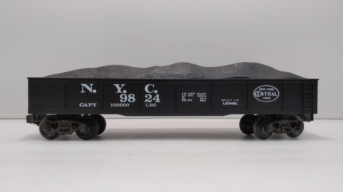Lionel 6-9824 O Gauge New York Central Gondola with Coal Load LN/Box