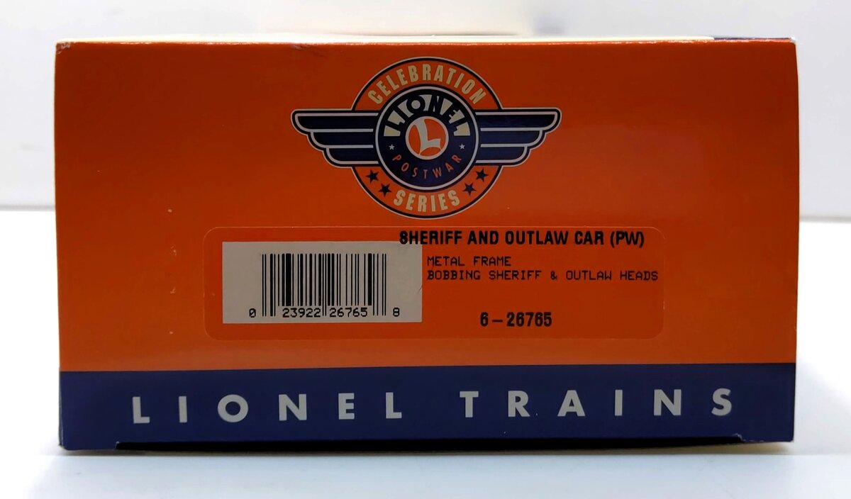 Lionel 6-26765 O Gauge PWC Wells Fargo Operating Sheriff And Outlaw Car #3370 EX/Box