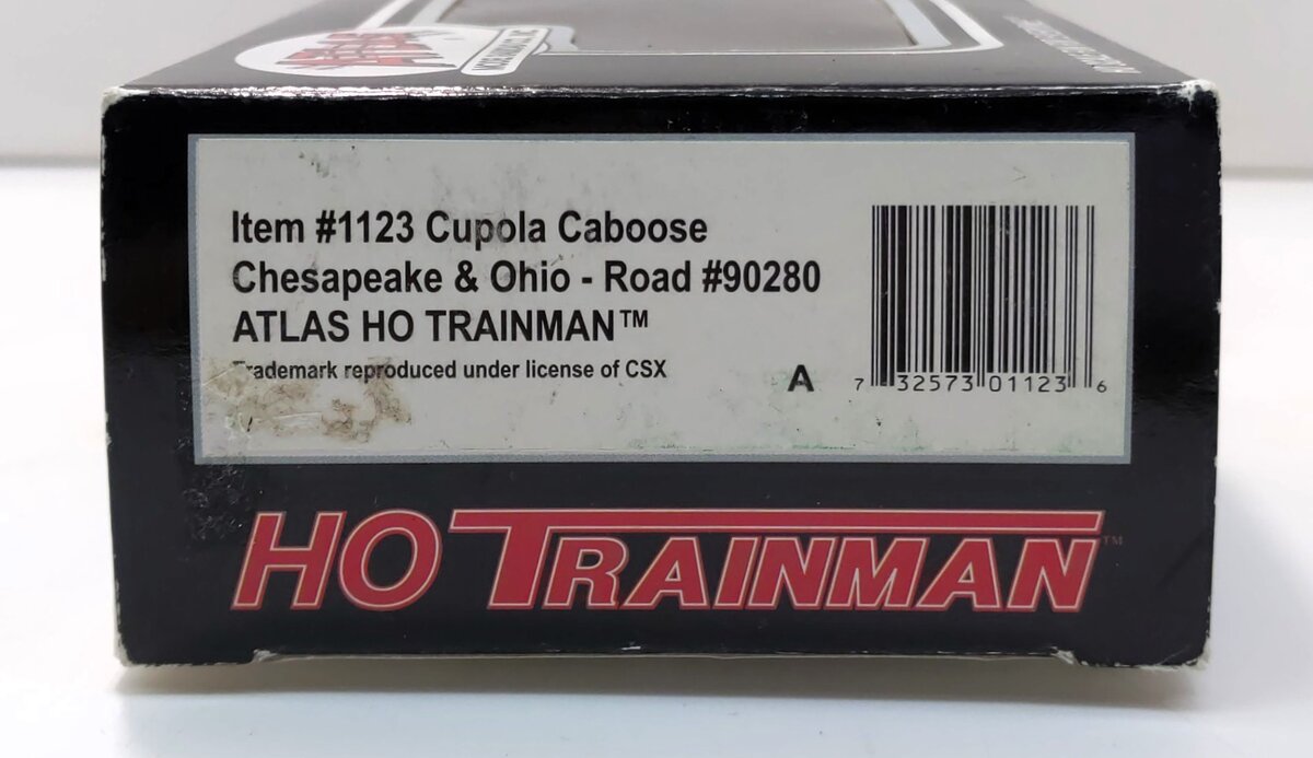 Atlas 1123 HO Chesapeake & Ohio Cupola Caboose #90280 NIB