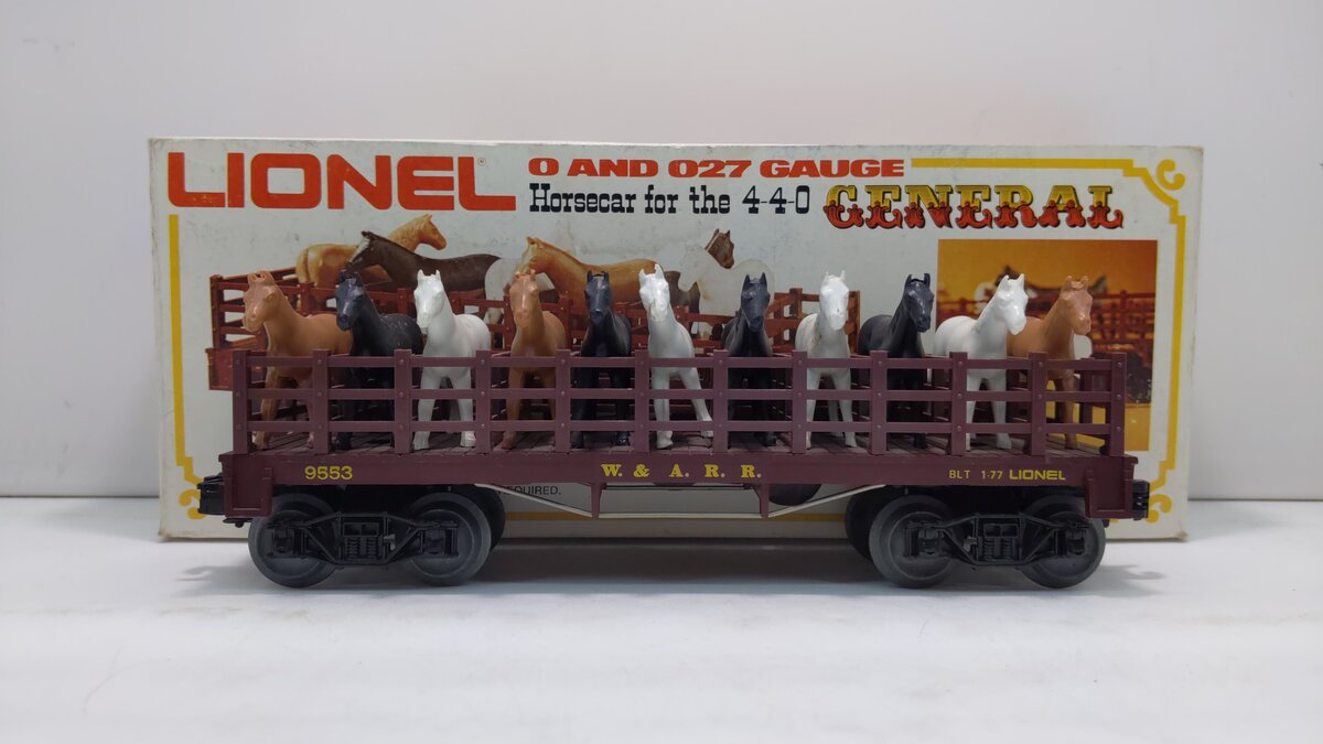 Lionel 6-9553 O Gauge Western & Atlantic Horse Car LN/Box