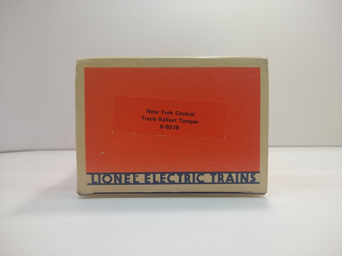 Lionel 6-8578 O Gauge New York Central Motorized Ballast Tamper Car LN/Box