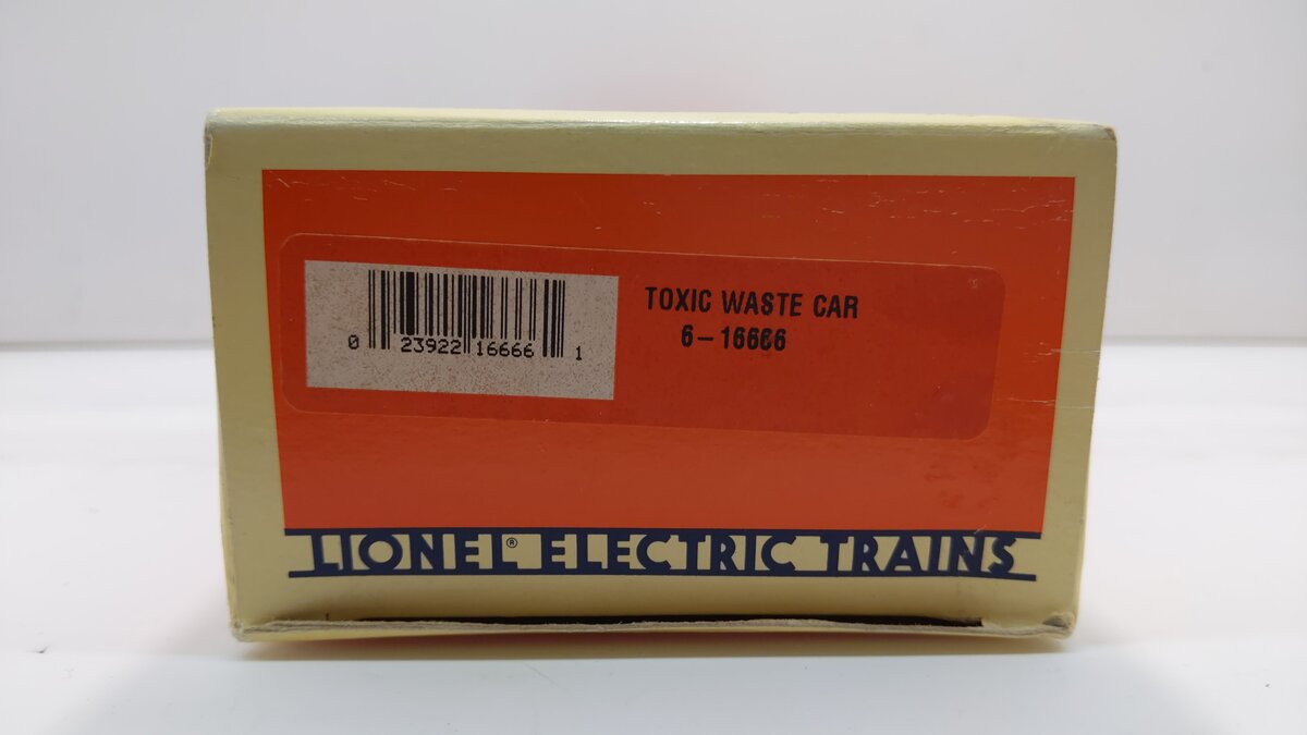 Lionel 6-16666 O Gauge Lionel Toxic Waste Car LN/Box