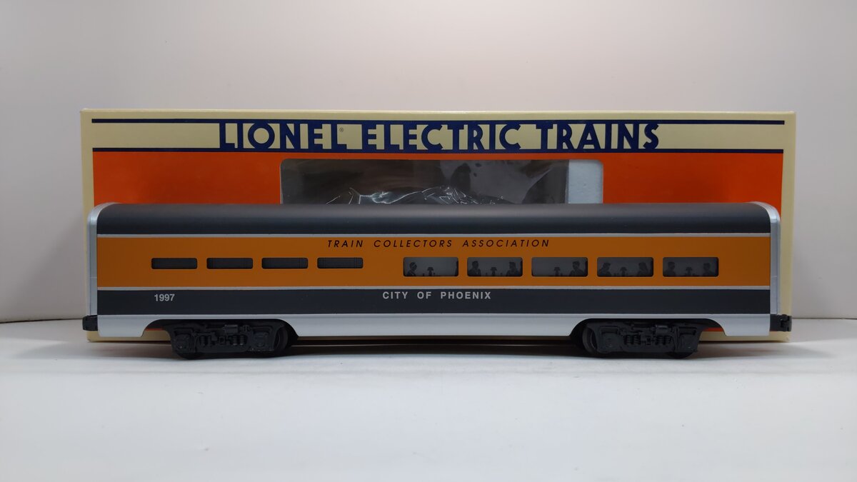 Lionel 6-52106 O Gauge TCA 1997 City of Phoenix Aluminum Diner Car LN/Box