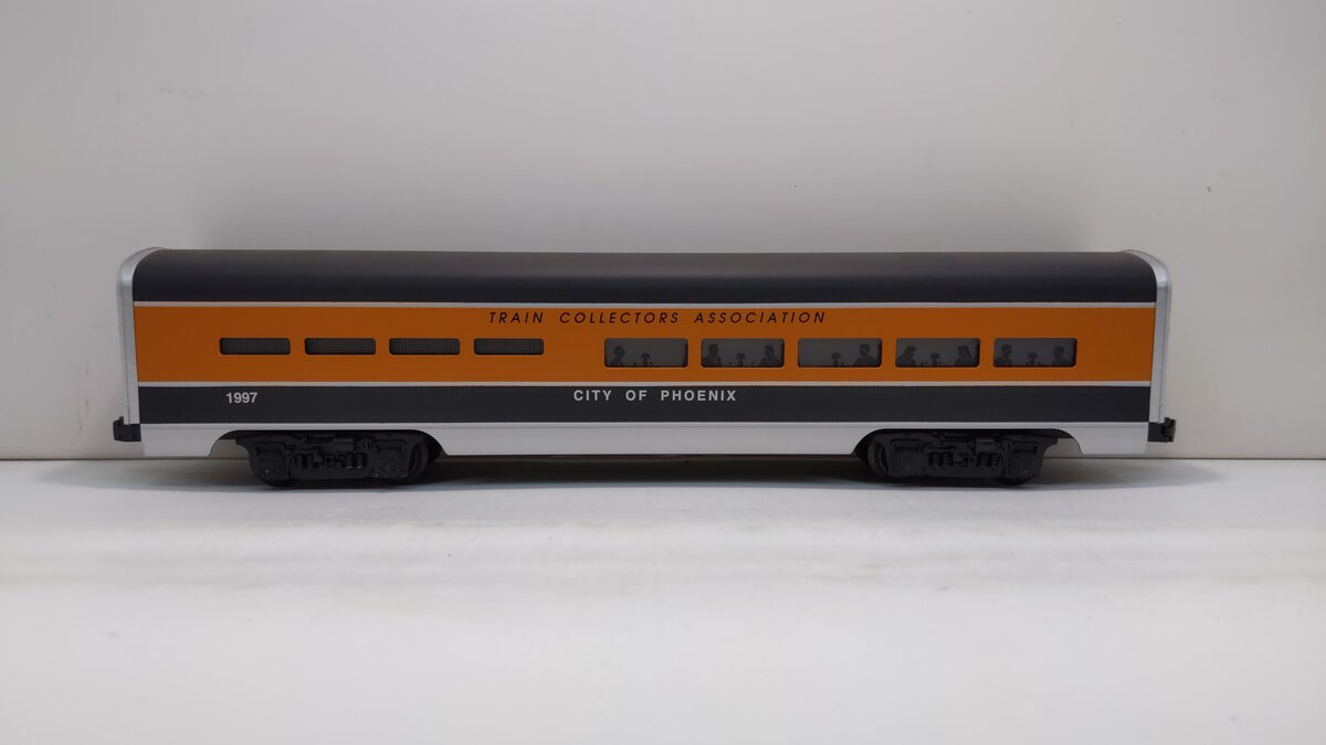 Lionel 6-52106 O Gauge TCA 1997 City of Phoenix Aluminum Diner Car LN/Box