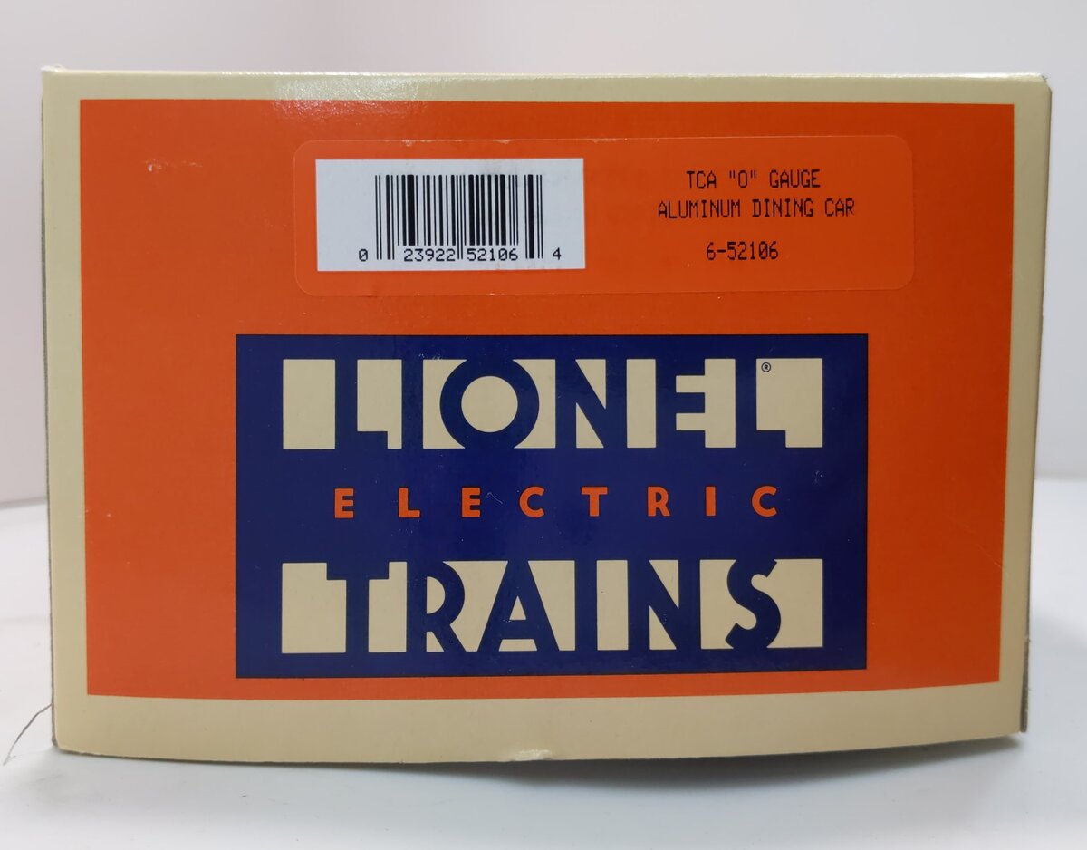 Lionel 6-52106 O Gauge TCA 1997 City of Phoenix Aluminum Diner Car LN/Box