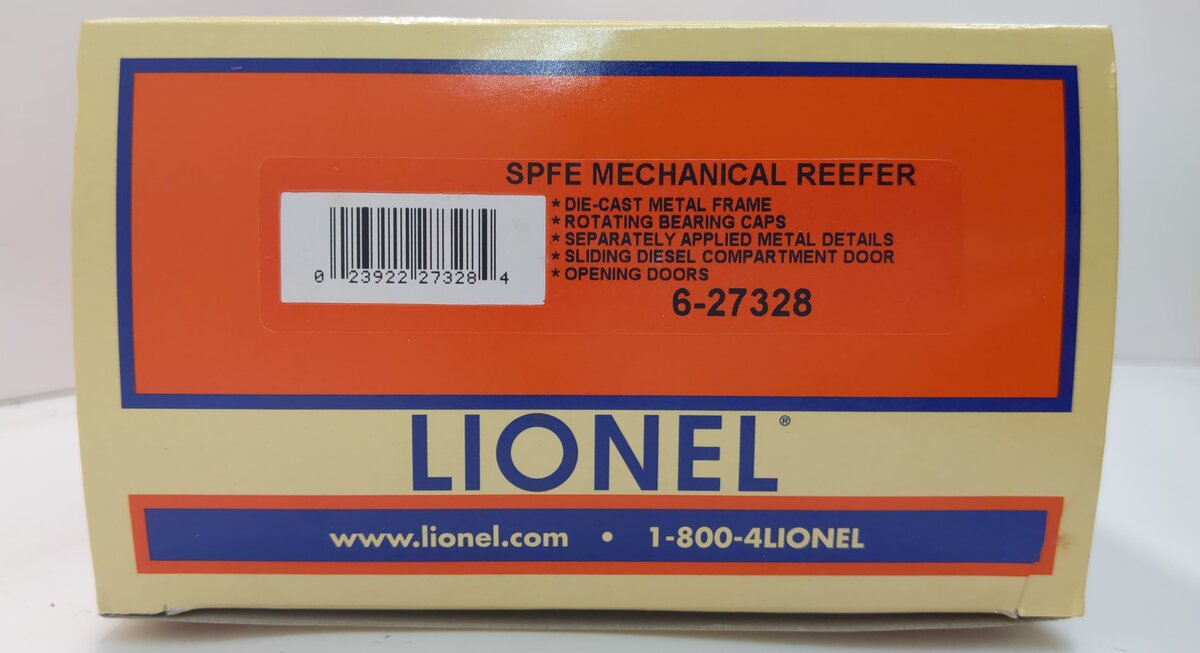 Lionel 6-27328 O Gauge SPFE Mechanical Reefer Car #456465