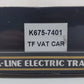 K-Line K675-7401 O Gauge Toy Fair Keokuk Vat Car LN/Box