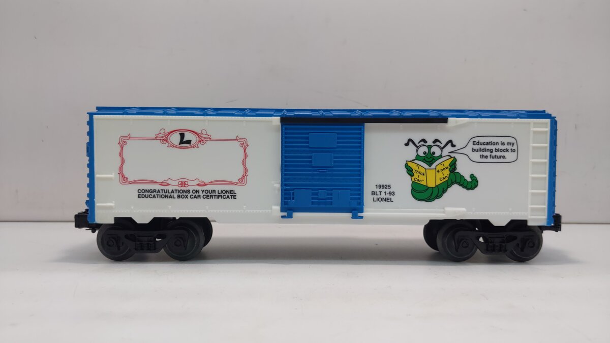 Lionel 6-19925 O Gauge Lionel Learning Center Boxcar LN/Box