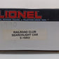 Lionel 6-16803 O Gauge Lionel Railroader Club Searchlight Car LN/Box